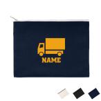 宅配業者1 名入れフラットポーチ ポーチ 名入れ ギフト 実用性 収納 たくさん入る 職業 置き配 ポスト 宅配ボックス