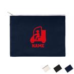 配達員1 名入れフラットポーチ ポーチ 名入れ ギフト 実用性 収納 たくさん入る 職業 バイク便 配送 デリバリー