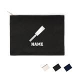 鳶職6 名入れフラットポーチ ポーチ 名入れ ギフト 実用性 収納 たくさん入る 職業 大工 鋸 ノコギリ