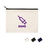 医療4 名入れフラットポーチ ポーチ 名入れ ギフト 実用性 収納 たくさん入る 職業 外科 内科 医科 注射 病気