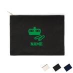 教員 名入れフラットポーチ ポーチ 名入れ ギフト 実用性 収納 たくさん入る 職業 先生 学校 黒板 チョーク