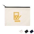 メイクアップアーティスト2 名入れフラットポーチ ポーチ 名入れ ギフト 実用性 収納 たくさん入る 職業 美容  ビューティシャン シャドウ