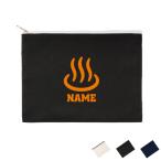 温泉 名入れフラットポーチ ポーチ 名入れ ギフト 実用性 収納 たくさん入る 職業 湯治 秘湯 名湯 旅館 観光地