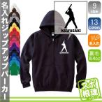 スラッガー 名入れジップアップパーカー 