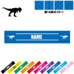 ティラノサウルス1 名入れマフラータオル タオルマフラー タオマフ ストライプ ドット 水玉 柄タオル ポリエステル 恐竜 化石 肉食 草食 雑食 海 陸