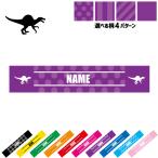 スピノサウルス1 名入れマフラータオル タオルマフラー タオマフ ストライプ ドット 水玉 柄タオル ポリエステル 恐竜 化石 肉食 草食 雑食 海 陸