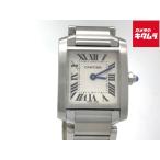 【中古】 【良品】 カルティエ タンクフランセーズ SM ホワイト W51008Q3 ステンレススティール