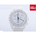 【中古】 【美品】 スウォッチ ミッショントゥザムーンフェイズ オメガxスウォッチ ホワイト SO33W700 バイオセラミック
