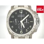【中古】 【良品】 パネライ ルミノール クロノグラフ ブラック PAM00072 ステンレススティール/チタン