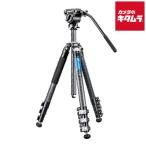 レオフォト LV-284C+BV-5 マンバO(LV)シリーズ レベリングセンターポール三脚 ビデオ雲台セット