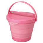  Исэ город глициния Iseto SOFT BUCKET8 type soft ведро крышка имеется I-553 розовый 8L { срок поставки примерно 3 неделя }