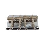Fender детали Pure Vintage Bass Bridge Assembly, Nickel/Chrome