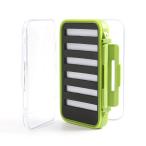 M MAXIMUMCATCH Maxcatch водонепроницаемый fly box двойной прозрачный крышка fly рыбалка box (DS зеленый, Size C)