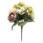  искусственный цветок шелк цветок [ Mix rose втулка бежевый GA0247-013]
