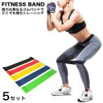 ゴムバンド 筋トレ トレーニング ヒップアップ エクササイズ ゴムバンド バンド ゴムバンド トレーニング ヒップアップ 収納袋付き 5個セット 定形外