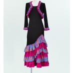  фламенко rose &amp; полька-дот оборка выставить черный × голубой свободный размер 2340bblf