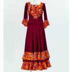  фламенко полька-дот оборка выставить вино × orange M(F) размер 2351wiof