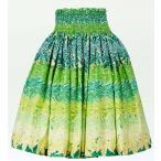 フラダンス パウスカート シングル73cm丈 グリーン 2416