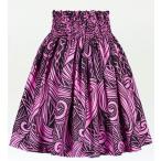 フラダンス パウスカート シングル73cm丈 ピンク　2540