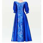  хула [S-LL размер ] MM длинный длина автомобиль n язык манжеты платье голубой J2338bl