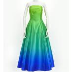 fla платье [S*M*L размер ] длинный длина желтый зеленый × голубой J2750yegrbl