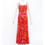 fla платье [S*M*L размер ] MM разрез длинное платье красный × orange J2848rdor