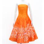 fla платье [S*M*L размер ] MM midi длина плюмерия orange J2849or