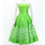 fla платье [S*M*L размер ] MM midi длина плюмерия желтый зеленый J2849yegr