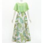 fla платье [S*M*L размер ] длинный длина накидка платье banana leaf бежевый × зеленый J3036begr