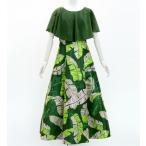 fla платье [S*M*L размер ] длинный длина накидка платье banana leaf зеленый J3036gr