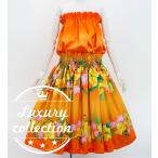  хула юбка пау &amp; tube top комплект гибискус & плюмерия orange J3090or