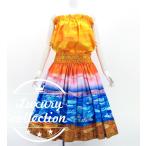  хула юбка пау &amp; tube top комплект kahiko× море orange J3168or