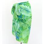  оригинал принт ko морщина ткань Short парео Hawaiian leaf зеленый J3225-3