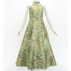 fla платье [S*M*L размер ] длинный длина автомобиль n язык american рукав banana leaf бирюзовый голубой J3252be