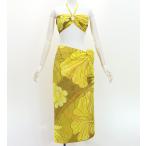  Short парео &2WAYbla верх комплект гибискус желтый J3259-15