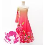 fla платье Kei ki[140] one плечо длинный рукав длинный длина Lilly крем × розовый Jp105crpi140