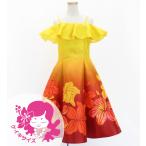 fla платье Kei ki[120*140] off плечо midi длина гибискус желтый Jp80ye