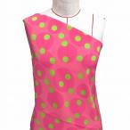  фламенко ткань полька-дот рисунок ko морщина ткань розовый KF-007-PI-K 3-5 рабочий день после отправка 