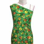  фламенко ткань rose × полька-дот рисунок ko морщина ткань зеленый KF-019-GR-K 3-5 рабочий день после отправка 