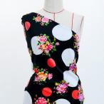  фламенко ткань букет × полька-дот рисунок ko морщина * автомобиль n язык * стрейч велюр можно выбрать ткань черный KF-095-BK 3-5 рабочий день после отправка 