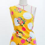  фламенко ткань букет × полька-дот рисунок ko морщина * автомобиль n язык * стрейч велюр можно выбрать ткань желтый KF-095-YE 3-5 рабочий день после отправка 