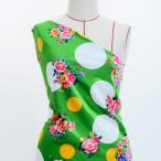  фламенко ткань букет × полька-дот рисунок ko морщина * автомобиль n язык * стрейч велюр можно выбрать ткань желтый зеленый KF-095-YEGR 3-5 рабочий день после отправка 