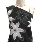  Hawaiian ткань tiare рисунок ko морщина ткань черный KH-530-BK-K 3-5 рабочий день после отправка 