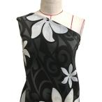  Hawaiian ткань tiare рисунок ko морщина ткань черный KH-532-BK-K 3-5 рабочий день после отправка 