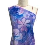  Hawaiian ткань Hawaiian цветок рисунок ko морщина ткань голубой KH-534-BL-K 3-5 рабочий день после отправка 