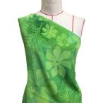  Hawaiian ткань Hawaiian цветок рисунок ko морщина ткань зеленый KH-534-GR-K 3-5 рабочий день после отправка 