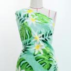  Hawaiian ткань tiare рисунок ko морщина * автомобиль n язык * стрейч велюр можно выбрать ткань бирюзовый голубой KH-642-TBL 3-5 рабочий день после отправка 