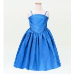  хула Kei ki( Kids ) вышивка задний атлас MM платье голубой 120 размер p2bl120