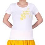  стрейч футболка XL желтый tiare белый TC9ywXL