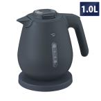 ショッピング電気ケトル 象印 電気ケトル 1.0L 転倒湯もれ防止 蒸気セーブ CK-DC10-BM ソフトブラック